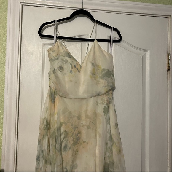 Anthropologie Jenny Yoo size 8 Liana Chiffon Maxi Special Occasions Dress - Picture 4 of 16